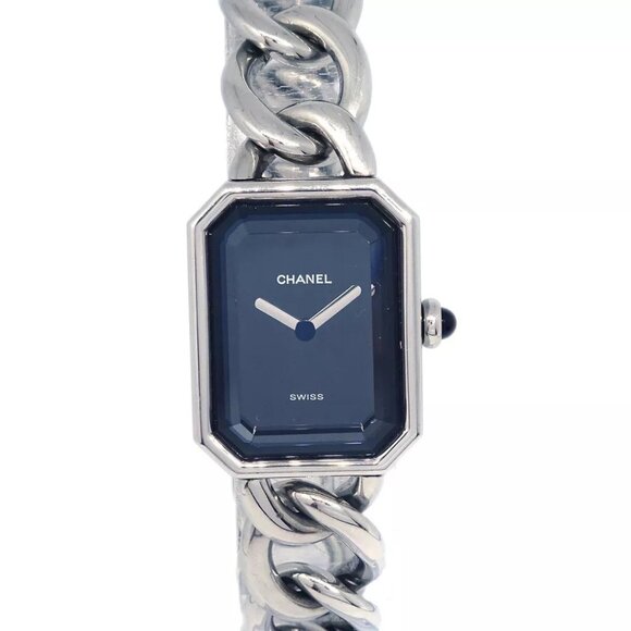 Chanel Premiere Ladies Quartz Watch #XL Q.N.39162 Silver Stainless Steel - Picture 1 of 7